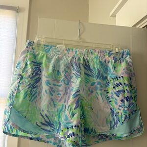 Colorful Patterned Athletic Shorts